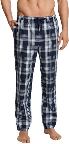 Schiesser Mix and Relax Woven Lounge Pants 3XL - Blue Pattern  - Size: 163842 - Color: Sininen kuvioi