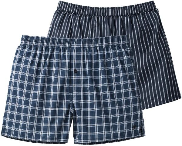 Marc O'Polo Marc O Polo Woven Boxershorts 2 pakkaus - Grey/Blue  - Size: 164200 - Color: harmaa/sininen