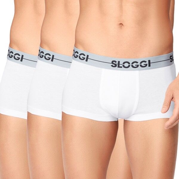 Sloggi 3 pakkaus Men GO Hipster - White  - Size: 10198138 - Color: valkoinen