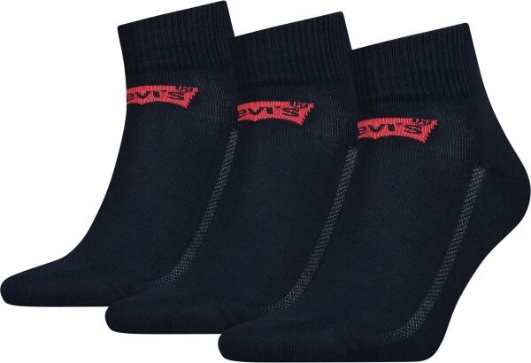 Levis 3 pakkaus Base Mid Cut Sock - Darkblue  - Size: 903051001 - Color: tummansin.