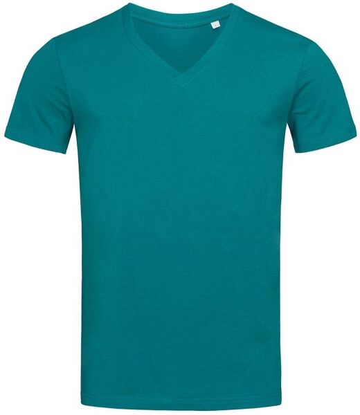 Stedman James Organic Men V-Neck - Bluegreen  - Size: ST9210 - Color: sinivihreä