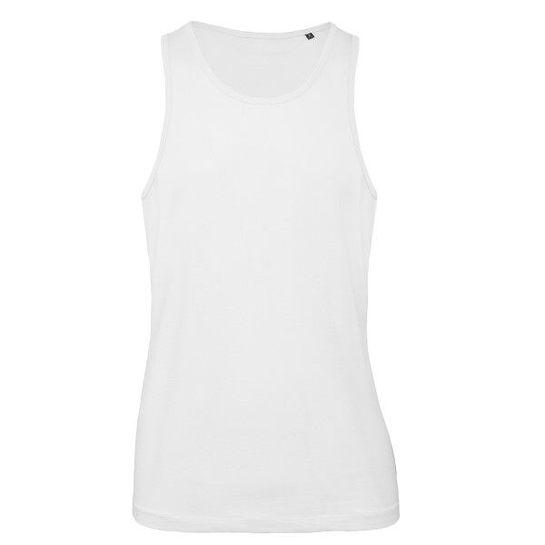 B & C Collection B and C Organic Inspire Men Tank Top - White  - Size: TM072 - Color: valkoinen