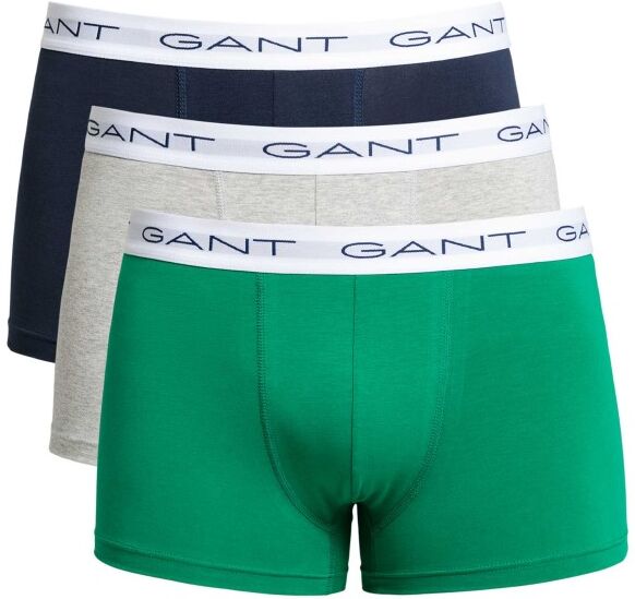 Gant 3 pakkaus Cotton Stretch Trunks - Navy/Grey  - Size: 902033603 - Color: laiv.si/harmaa