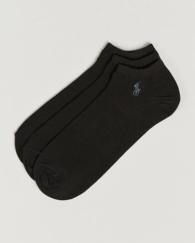 Ralph Lauren 3-Pack Ghost Sock Black