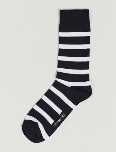 Armor-lux Loer Stripe Sock Rich Navy/White