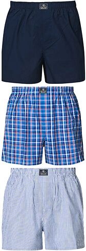 Ralph Lauren 3-Pack Woven Boxer Blue