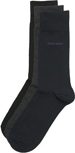 BOSS 3-Pack RS Uni Socks Black Navy/Black/Grey