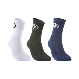 Bullpadel Technical Long Socks Black/White/Navy 2022, M (38-41)