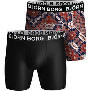 Björn Borg Performance Shorts  Black/Print 2-pack, XL