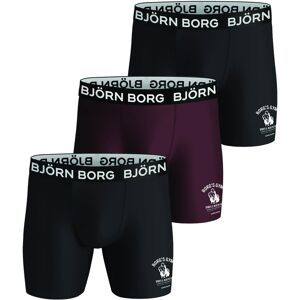 Björn Borg Performance Boxer Black/Red 3-pack, S