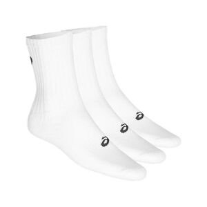 Asics Unisex Crew Socks 3-pack White, 43-46
