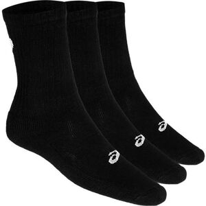 Asics Unisex Crew Socks 3-pack Black, 43-46