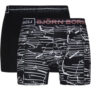 Björn Borg Sammy Shorts Cracked Stripe 2-pack, S