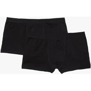 Boxer homme grande taille uni en coton biologique (lot de 2) - XXXL - noir - GEMO noir