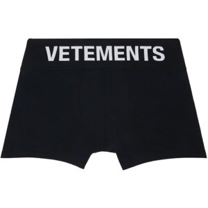 VETEMENTS Boxer noir à taille élastique - XS - Publicité