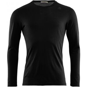 - Lightwool Undershirt Long - Sous-vêtement mérinos taille XL, noir