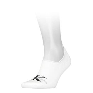 Calvin Klein Footie Chaussettes, Blanc, Taille Unique Homme - Publicité