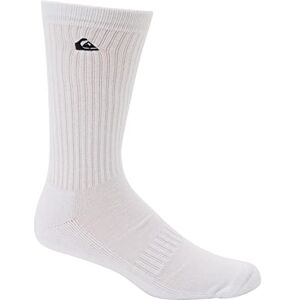 Quiksilver 2 Pack Solid Chaussettes Homme One size Blanc - Publicité