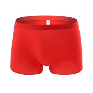 Générique Men's Boxer Brief Boxer Shorts Underwear Pants Patchwork Slip Glace-Soie Sexy Hommes Respirant Couleur sous-Vêtements sous-vêtements Hommes sous-vêtements sous Boxers Homme en Coton Ultra Doux Casual - Publicité