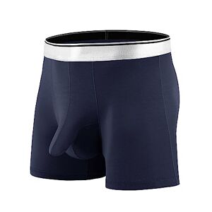 JEShifangjiusu Boxer à Nez D'éLéPhant en Modal pour Hommes Boxer à Poche Convexe en U pour AméLiorer Les Bourrelets sous-VêTements Respirants De Couleur Unie (Bleu 10 1PC,3XL) - Publicité