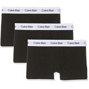 Calvin Klein Lot de 3 Boxers-Cotton Stretch Caleçon Homme Noir (Black) M - Publicité