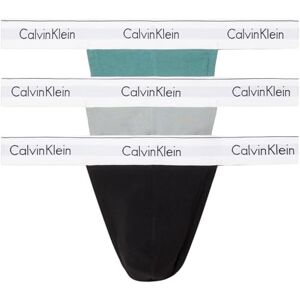 Calvin Klein Strings Homme Lot de 3 Thongs Coton avec Stretch, Multicolore (Sagebush Green Black Griffin), XL - Publicité