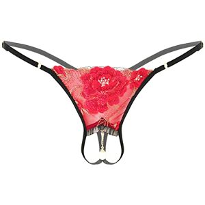 ranrann Homme Tanga Sexy Ouvert Dentelle String Ficelle Bikini Thong Sissy Lingerie Hot Gay Slip Panties Erotique Underwear Type E Rouge Taille Unique - Publicité