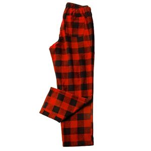 LAPASA Pantalon de Pyjama Homme Bas de Pyjama à Carreaux 100% Pur Coton/Flanelle Doux Chaud Ultra Léger Confortable M38&M39, Coton Flanelle (Carreaux Noir & Rouge), XXL (Tour de taille : 111-116cm) - Publicité