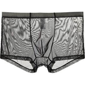 lclvld Boxer Sexy pour Hommes Pantalons Transparents Transparents sous-v괥ments Lingerie Sexy sous-v괥ments Transparents,Noir,3XL - Publicité