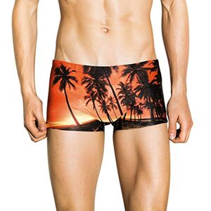 KPPONG Boxer de Bain Homme Freegun Sexy Mode Shorts de Bain 3D Imprimé Caleçon Briefs, Soldes Séchage Rapide Maillot de Bain Hawai - Publicité