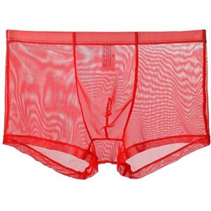 lclvld Boxer Sexy pour Hommes Pantalons Transparents Transparents sous-v괥ments Lingerie Sexy sous-v괥ments Transparents,Rouge,XXL - Publicité