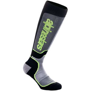 Alpinestars Chaussettes hautes Alpinestars MX Plus black/gray/yellow fluo- M