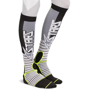 Alpinestars Chaussettes Alpinestars MX Pro Gris-Jaune Fluo -