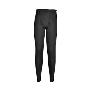 Portwest - Caleçon long de travail chaud pour l'hiver BASELAYER Noir Taille M