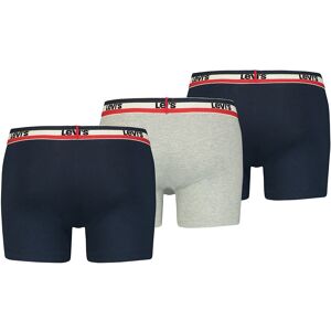 Levi´s Underwear Logo Boxer 3 Units Bleu,Noir,Gris L Homme Bleu,Noir,Gris L male