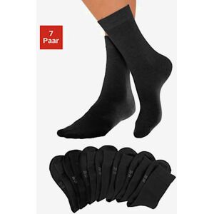 Chaussettes basiques socquettes basiques pour toutes les occasions - Lavana - noir NOIR 41/44