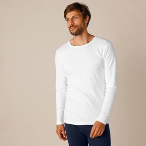 Tee-shirt sous-vetement homme col rond manches longues dos long coton - lot de 2 - 101/108 - Blanc - ThermoperleUn lot de 2 tee-shirts bien longs en coton interlock Thermoperle® pour vous rechauffer en douceur ! La grande longueur du dos permet de bien co