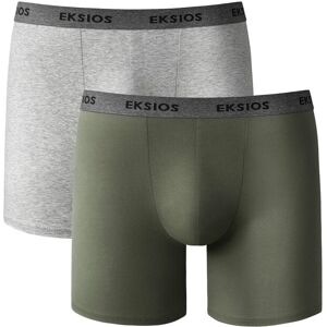 Boxer long coupe short - lot de 2 - BlancheporteSensation parfaite, confort seconde peau et coupe tout simplement ideale... Coupe short classique pour ces boxers longs vendus par 2.2XLGris/kaki