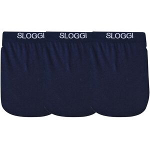 Sloggi Slip ouvert maxi - lot de 3 - 97/102 - Bleu - SloggiDéveloppé par Sloggi® Basic, le coton ultra-doux, extensible et révolutionnaire Lycra® FreeFit X-move améliore l'élasticité et le confort de ces slips maxi.XLBleu