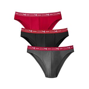 Dim Slip coton stretch coloris assortis - lot de 3 - Xxl - Gris/noir/rouge - DimToute la qualité Dim® se retrouve dans ce lot de slips en coton stretch confortable, doux et respirant.2XLGris/noir/rouge