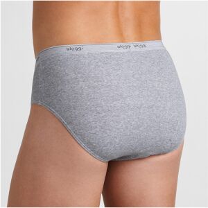 Sloggi Slip Fermé Forme Midi - Homme Gris XL