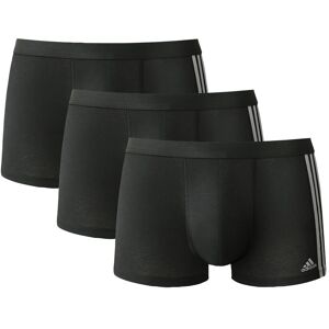 Adidas Boxer technique en coton Active Flex - lot de 3 - S - Noir - AdidasIl affiche un look décontracté avec ses fameuses 3 bandes et son logo thermocollé. Avec sa coupe technique et son coton stretch, le boxer Active Flex évacue la transpiration pour vo