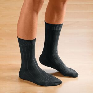 Blancheporte Mi-chaussettes Non Comprimantes - Lot De 2 Paires - Homme Noir 39/42