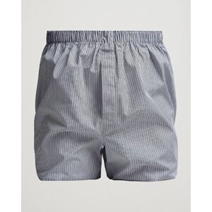 Sunspel Classic Woven Cotton Boxer Shorts White/Light Blue