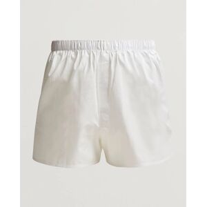 Sunspel Classic Woven Cotton Boxer Shorts White