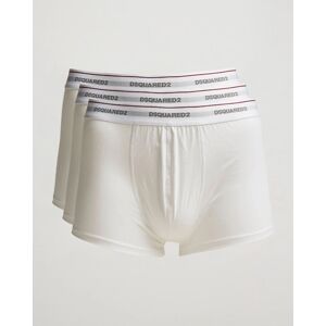 Dsquared2 3 Pack Cotton Stretch Trunk White