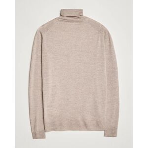 John Smedley Cherwell Extra Fine Merino Rollneck Soft Fawn