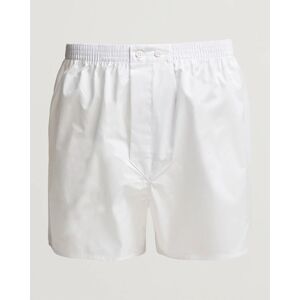 Derek Rose Classic Fit Cotton Boxer Shorts White