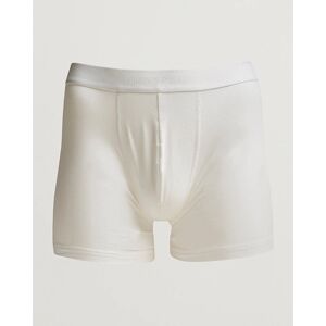 Sunspel Long Leg Cotton Stretch Trunk White