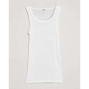 Zimmerli of Switzerland Ribbed Mercerized Cotton Tank Top White